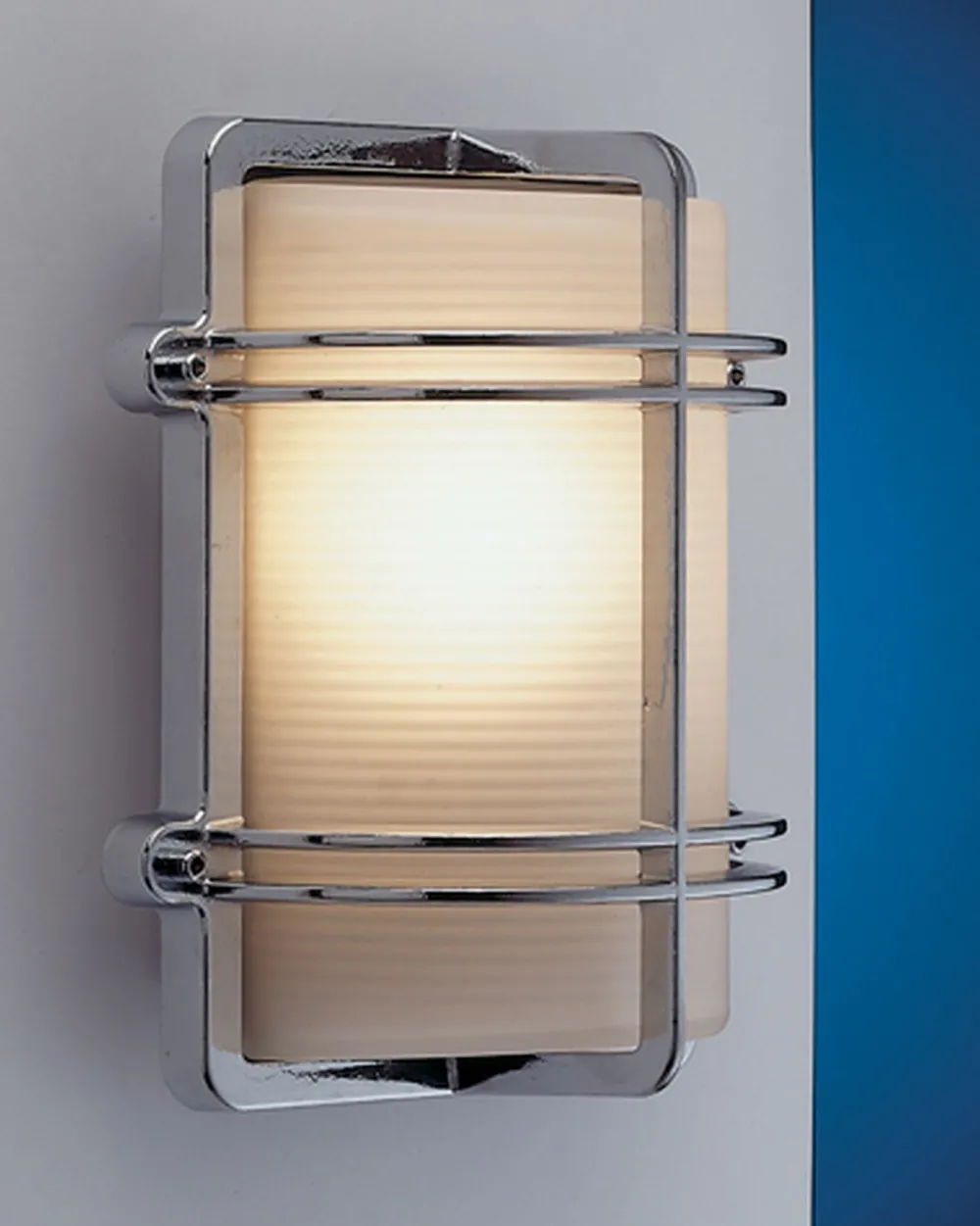 Best Laura Suardi Maritime Wandlampe TOMASO Chrom IP54 Haustür