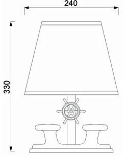 Laura Suardi Massive Tischlampe Chrom Braun aus Messing Maritim* Tischlampen|Schlafzimmer Lampen