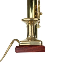 Sale Laura Suardi Massive Tischlampe Messing maritimes Design H:33cm