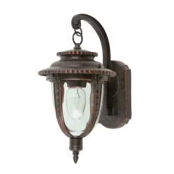 Elstead Massive Wandlampe außen Braun Rustikal IP44 E27* Außenwandleuchten|Vintage Lampen