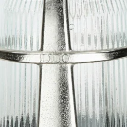 Lido Massive Wandleuchte Außen in Nickel Messing Glas* Außenwandleuchten|Rustikale Lampen