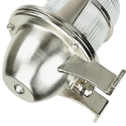 Lido Massive Wandleuchte Außen in Nickel Messing Glas* Außenwandleuchten|Rustikale Lampen