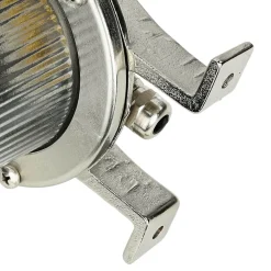 Lido Massive Wandleuchte Außen in Nickel Messing Glas* Außenwandleuchten|Rustikale Lampen