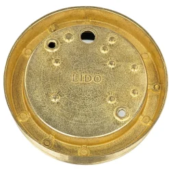 Lido Messing Außenwandleuchte rund IP64 Ø14cm Maritim* Rustikale Lampen|Metall Lampen