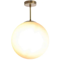 Giovanni Battista Messing Deckenleuchte Glas Kugel Schirm Premium MUSA