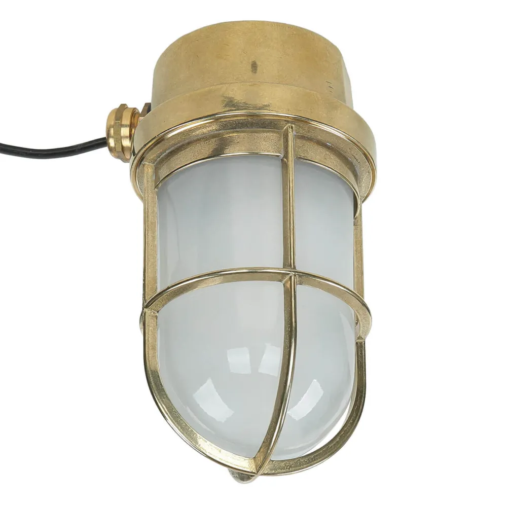 Discount Laura Suardi Messing Deckenleuchte IP44 Maritim Schiff außen