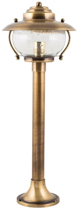 Lido Messing Gartenbeleuchtung H:58cm Maritim elegant* Außenleuchten Messing