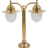 Outlet Lido Messing Gartenlampe 50cm hoch Maritim wetterfest