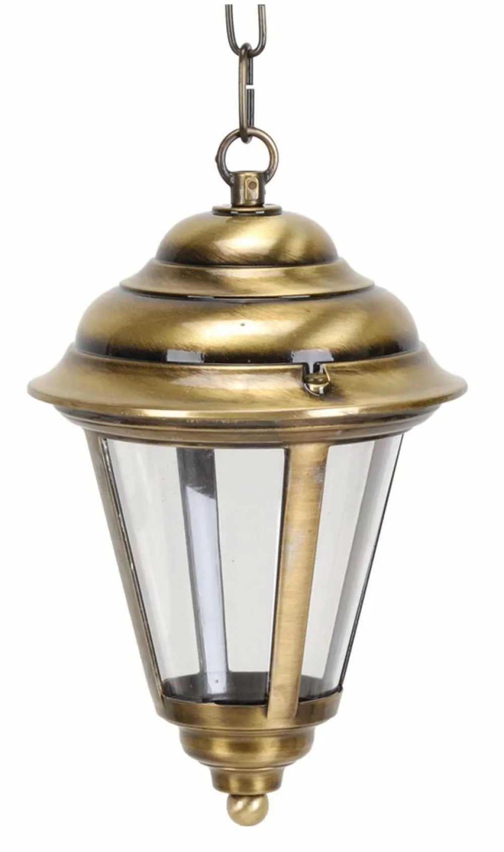 Lido Messing Hängelampe außen IP43 Ø20cm wetterfest