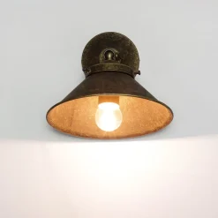 Giovanni Battista Messing Wandlampe in Bronze antik verstellbar* Wandleuchten|Esszimmer Lampen