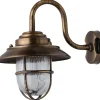 Lido Messing Wandlampe IP64 Maritim außen wetterfest* Außenleuchten Antik|Außenleuchten Messing