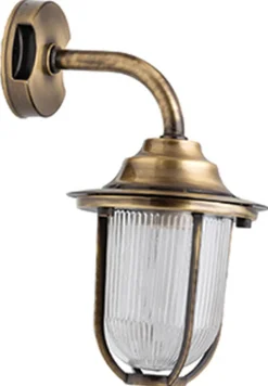 Lido Messing Wandlampe IP64 Maritim Hof THISSEAS* Außenleuchten Antik|Außenwandleuchten