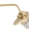 Discount Lido Messing Wandlampe IP43 Maritim Außen wetterfest