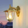 Clearance Lido Messing Wandlampe IP43 Rustikal Terrasse LEROS
