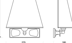 Laura Suardi Messing Wandleuchte Chrom Braun Maritim Flur* Wandleuchten|Flurlampen