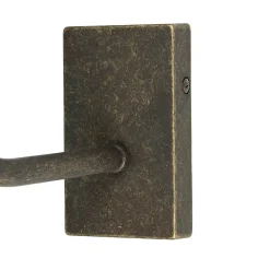 Giovanni Battista Messing Wandleuchte E27 Beige Stoff Schirm* Wohnzimmerlampen|Metall Lampen