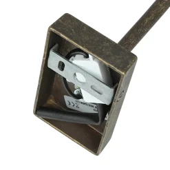 Giovanni Battista Messing Wandleuchte E27 Beige Stoff Schirm* Wohnzimmerlampen|Metall Lampen