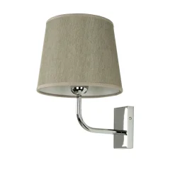 Giovanni Battista Messing Wandleuchte E27 Beige Silber elegant