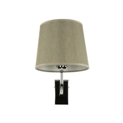 Giovanni Battista Messing Wandleuchte E27 Beige Silber elegant