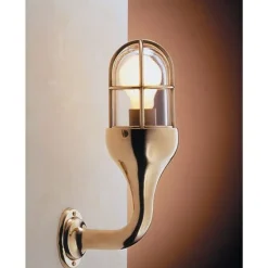 Laura Suardi Messing Wandleuchte Maritim edel antik NAPOLI* Wandleuchten|Lampen Aus Aller Welt