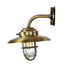 New Lido Messing Wandleuchte Maritim Außenwand wetterfest