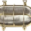 Lido Messing Wandleuchte oval IP64 Maritim Haustür Wand* Metall Lampen|Messinglampen