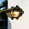 Lido Messing Wandleuchte oval IP64 Maritim außen* Rustikale Lampen|Metall Lampen