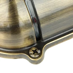 Lido Messing Wandleuchte oval IP64 Maritim außen* Rustikale Lampen|Metall Lampen