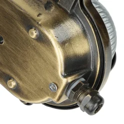 Lido Messing Wandleuchte oval IP64 Maritim außen* Rustikale Lampen|Metall Lampen