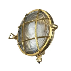 Best Lido Messing Wandleuchte rund IP64 Maritim SERIFOS