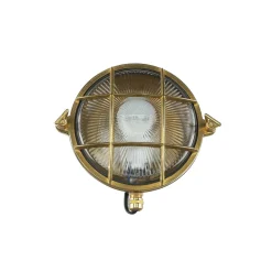 Best Lido Messing Wandleuchte rund IP64 Maritim SERIFOS