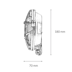 Best Lido Messing Wandleuchte rund IP64 Maritim SERIFOS