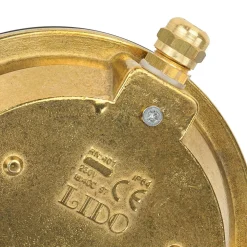 Online Lido Messing Wandleuchte rund IP64 Riffelglas Bullauge