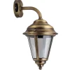 Lido Messing Wandleuchte Rustikal Terrasse rostfrei IP43* Außenleuchten Antik|Außenleuchten Messing