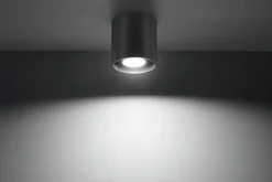 Sollux Metall Deckenlampe Anthrazit Ø10cm H:10cm klein G9* Küchenlampen|Moderne Lampen