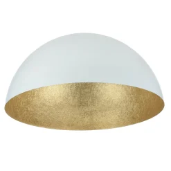 Sigma Metall Deckenleuchte Gold Weiß rund Ø70 cm E27 stylisch* Esszimmer Lampen|Wohnzimmerlampen
