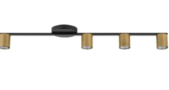 Sigma Metall Deckenleuchte Schwarz Gold GU10 Mehrflammig* Deckenleuchten|Flurlampen