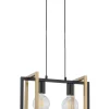 Sigma Metall Hängelampe Schwarz Gold E27 L:41 cm stilvoll* Moderne Lampen|Wohnzimmerlampen