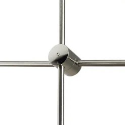 WOFI Metall Pendelleuchte in Nickel Retro verstellbar* Deckenleuchten|Retro Lampen