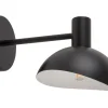 Online Sigma Metall Wandlampe Schwarz Weiß B:18 cm schmal E14 Modern