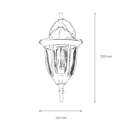 Outlet Easylight MILANO Außen Wandleuchte Gold Antik E27 rustikal