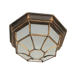 Easylight MILANO Deckenleuchte E27 Kupfer Antik IP44 Ø27cm* Rustikale Lampen|Feuchtraumleuchten