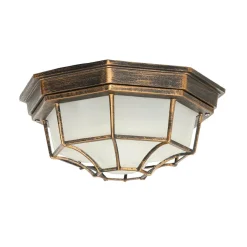 Easylight MILANO Deckenleuchte E27 Kupfer Antik IP44 Ø27cm* Rustikale Lampen|Feuchtraumleuchten