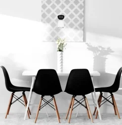 Discount Belis Minimalistische Hängelampe Weiß Schwarz E27 Ø11 cm rund