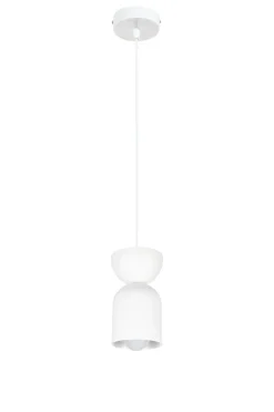 Belis Minimalistische Hängelampe Weiß Zeitlos E27 Ø11 cm rund