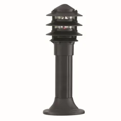Discount Searchlight Moderne Außen Stehleuchte E27 BOLLARDS in Schwarz