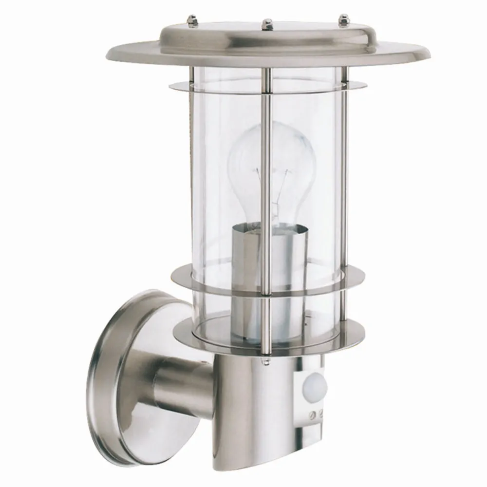 Hot Searchlight Moderne Außenleuchte mit Bewegungsmelder Edel Stahl