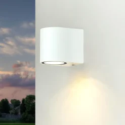 Best Easylight Moderne Außenwandleuchte Down Spot halbrund AALBORG