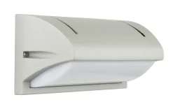 SU-MA Moderne Außenwandleuchte IP54 B:25cm in Silber E27* Außenwandleuchten|Moderne Außenleuchten