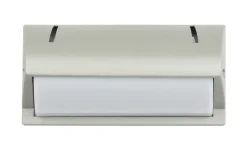 SU-MA Moderne Außenwandleuchte IP54 B:25cm in Silber E27* Außenwandleuchten|Moderne Außenleuchten